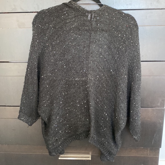 Bar III 3/4 sleeve sequence cardigan. - Picture 2 of 4